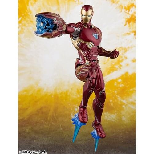 NEW Avengers Marvel SHF MK50 Infinity War Iron Action Figure Man Mk 50 Mark PVC Figure Collectible Model Toy Gift 16cm