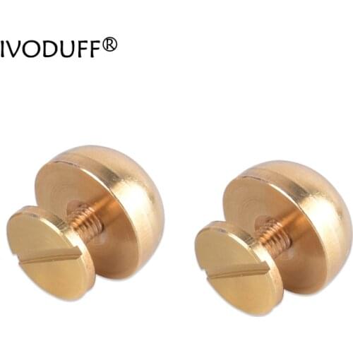 Round shape Solid Brass Material Bag Feet, 12mm Round Purse Feet Stud For Bag Making