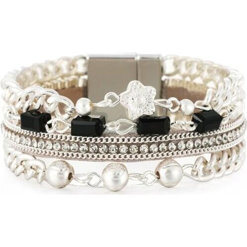 ORNAPEADIA 2021 Summer New Jewelry Minilist Fresh Casual Style Multi-layer Bracelet for Women Female Thin Bracelet for A Friend