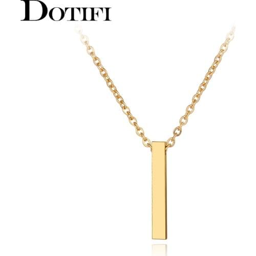 Stainless Steel Necklaces Minimalism Classic Fashion Style Men Chain Necklace For Women Jewelry Collar Pendant Gifts NEW
