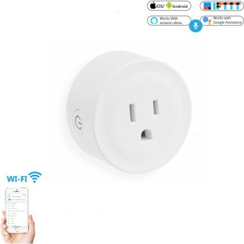 US Plug 90V-250V 10A WIFI Smart Socket Timing Remote Control Work with Amazon Alexa Google voice control socket