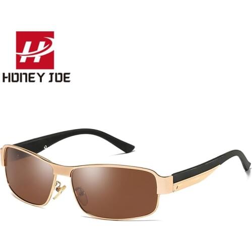 Mens Polarized Sunglasses Women Drivers Sun Glasses UV400 Alloy Metal Frame Goggles Fishing Eyewear High Quality Rectangle Hot