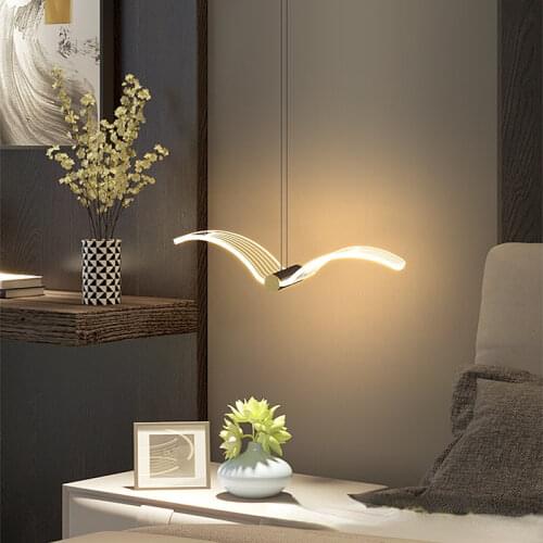 Modern Gold Acryl Luxury Pendant Light Lighting for Bedside Bedroom Entrance Kitchen Porch Hallway Ceiling Hanging Lamps Decor