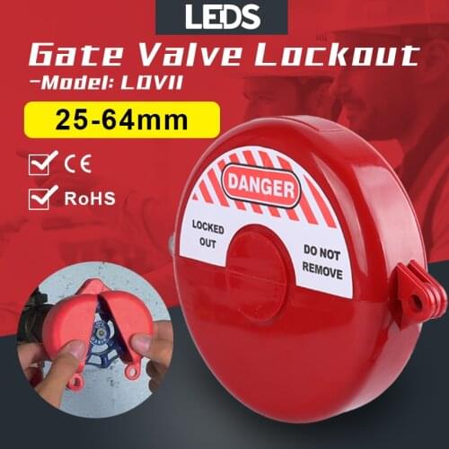 Gate Valve Lockout PVC Ball Valve Switch Globe Gas Tank Water Fire Valve Handwheel Lock Cover LOTO Devices Valve 1"-2.5" 25-64mm