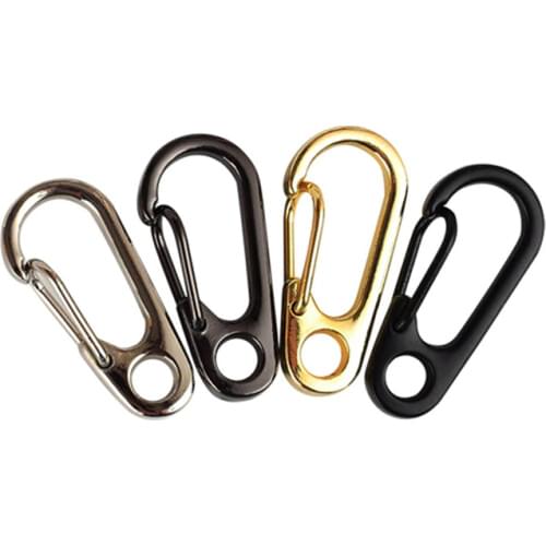10 Pcs/Lot Hanging Mini Carabiners Buckles Hooks Clip Karabiner Metal Hook Keychain EDC Outdoor Tool Survival Gear Camping