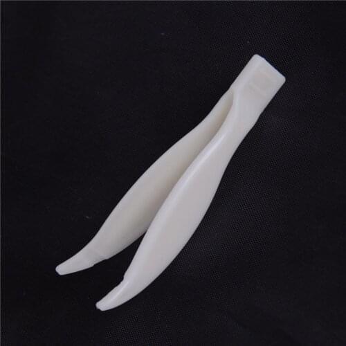 2PCS Plastic White Tweezer Weight Tweezer Lab Supplies Hand Tools