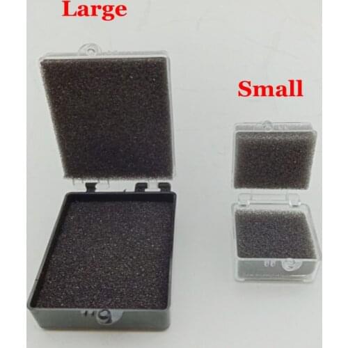 40pcs Black Dental Lab Packaging Box Plastic Box with Foam Inserts For Single Crowns And Bridge Large / Small