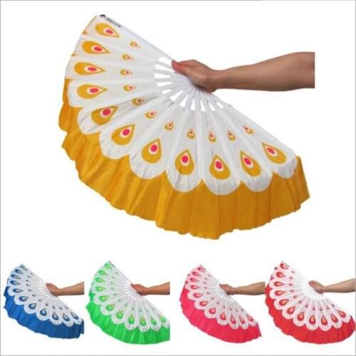 80pcs Newest Beautiful Peacock Fans Chinese belly dance fans Fancy Event & party supplies 5 colors