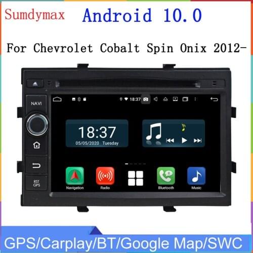 2din android 10 octa core PX5 for chevrolet Cobalt Spin Onix car dvd player with 4G RAM 64G ROM built in wifi bluetooth usb FM