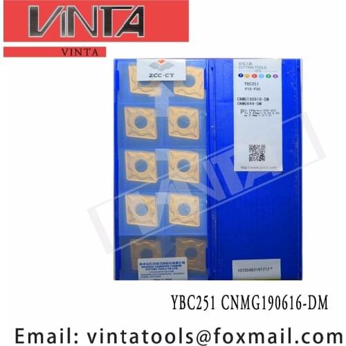 Free shipping high quality 10pcs/lots YBC251 YBC252 CNMG190616-DM cnc carbide turning inserts