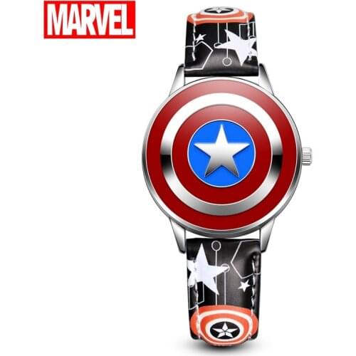 MARVEL Kids Quartz Watches Soft PU Strap Band Child Clock Boys Gift Sport Baby Montre Enfant Teenager Clock Time Student Relogio
