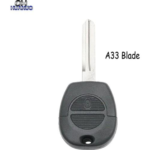 Remote Key Shell 2 Button for Nissan Micra Almera Primera Key Case Fob Uncut A33