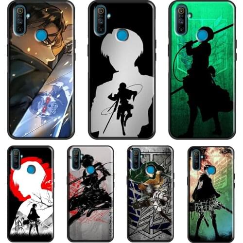 Levi Attack On Titan For OnePlus 9 Pro 8 Pro Nord 8T 9R Case For OPPO Realme 8 Pro Q3 6 7 Pro C15 C3 GT Cover