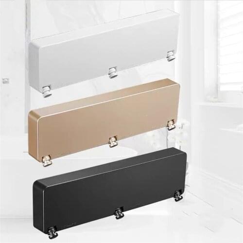 Black/White Retractable Clothesline Steel Wire Three Row Simple Rack Laundry Dryer Storage Rack Invisible Clothes Drying Rope