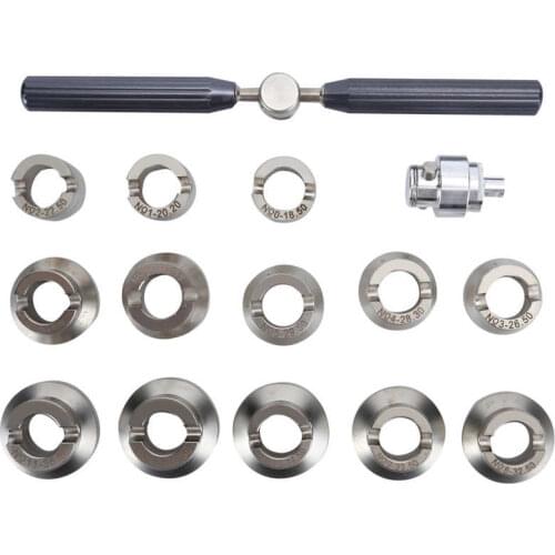 For watch storage watch box Watch Back Case Cover Opener Remover Wrench with 18.5‑36.5mm Dies Watch Repairer Tool Set Watch