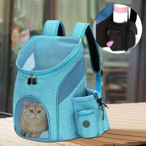Breathable Pet Bag Multifunctional Outing Portable Mesh Cat Dog Sack Convenient Collapsible Pet Backpack Outdoor Carrier