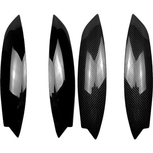 Headlights Eyebrows Eyelids Cover Eyelash Head Light Lamp Stickers for Golf 5 R32 MK5 2005 2006 2007