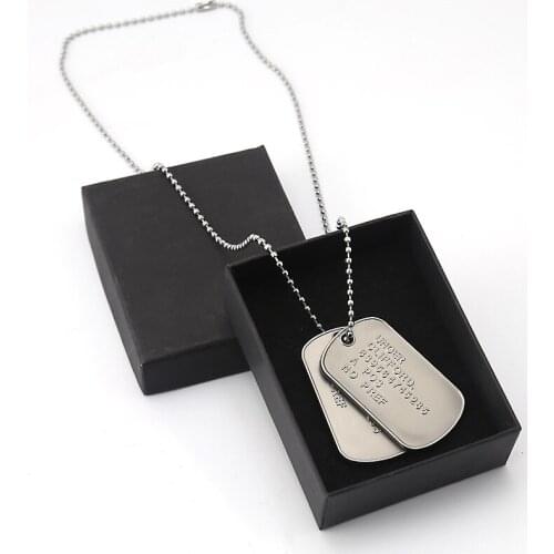 Game Death Stranding Necklace Dog Tag Pendant Metal Chain Choker Women Necklaces Charm Gifts Jewelry collares