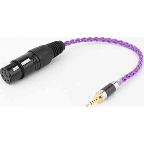 HIFI 2.5mm TRRS Balanced Male to 4-Pin XLR Balanced Female Audio Adapter Cable For AK240 AK380 AK320 DP-X1