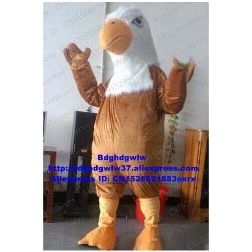 Brown Eagle Hawk Tercel Tiercel Falcon Vulture Mascot Costume Adult Cartoon Character Take Group Photo Hilarious Funny zx1314