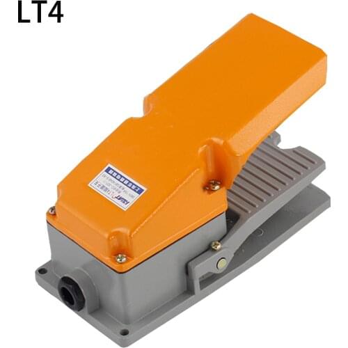 LT4 foot switch aluminium case treadle pedal switch for machine tool control silver contact