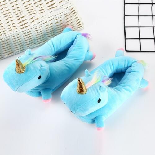 Cartoon Animal Slippers Kid Shoes Kigurumis Kawaii indoor Home Shoes Cute Unicorn Cosplay Household Cotton Shoes Winter Supplies