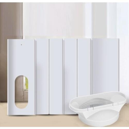 Window Slide Kit Plates for Portable Air Conditioner AC Vent Exhaust Hose Kit Adjustable Window Seal Board with Coupler TS2