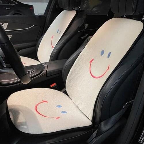 2020 New Arrival Creative Fashion Warm Plush Car Interior Decoration Backrest Cushion Car Seat Cushion Cover Ornament
