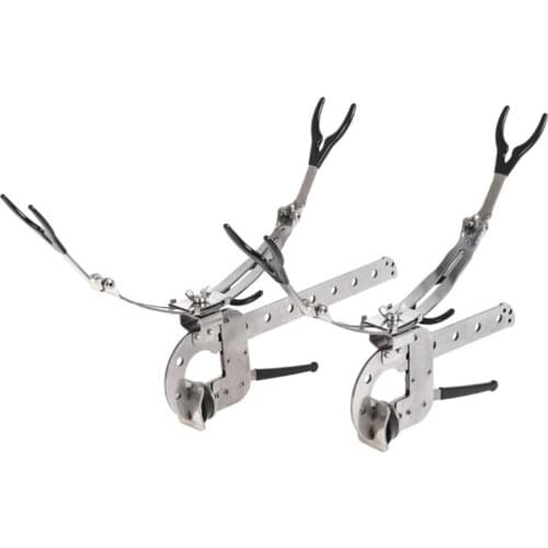 2021 New Folding Bridge Fishing Bracket Dual-Use Ice Fishing Raft Fishing Rod Holder Fishing Gear Holder Extend Stretched Stand