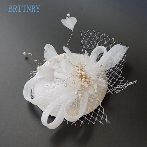 BRITNRY New Arrivals Wedding Hats and Fascinators Handmade Flowers Vintage Real Pictures Wedding Hat