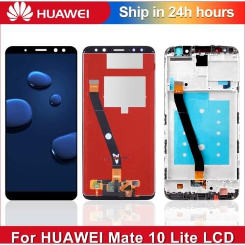 New For Huawei Mate 10 Lite LCD Display+Touch Screen Digitizer Screen Glass Panel Assembly+frame Replacement for Nova 2i RNE-L21