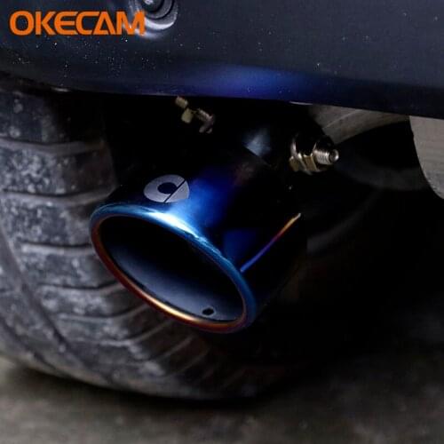 OKECAM Car Exhaust Pipe Muffler Tail Pipe Top Quality Stainless Steel For Smart 453 Fortwo Forfour Auto Accessories 2015-2019