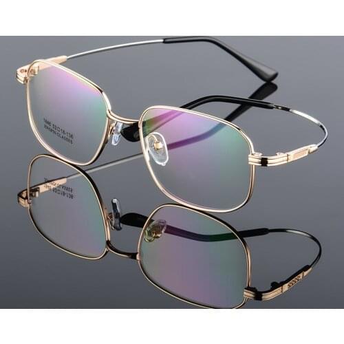 Spectacle Frame Memory Titanium Alloy Full Frame Oval Oversize Myopia Optical Prescription Eyeglasses Frame Square Ultralight