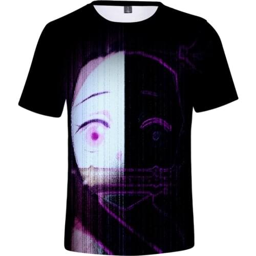 Casual Ghost Blade Fashion 3DT Shirt Pop Men and Women Short Sleeve Demon Slayer Autumn Women Ms. T-Shirt