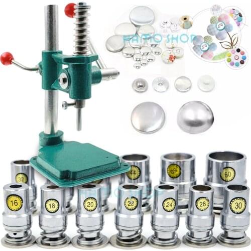 100set/lot #16-60 DTY Aluminum Round Fabric Covered Cloth Button With Plastic Back 1Tool Metal Jewelry Accessories Handmade