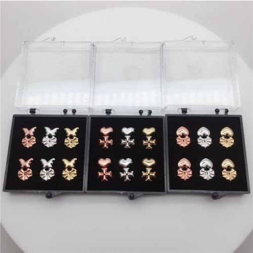 Ms Betti 2021 New Magic Heart Crown Clover Crossing Earring Lift Backs Support Hypoallergenic Earrings Lifters Fits All Earring