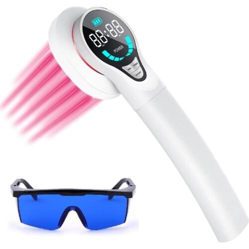 LASPOT LLLT 808nm Cold Laser Physical Therapy Device Portable Apparatus B Cure for Joint Neck Knee Back Shoulder Pain Reliever