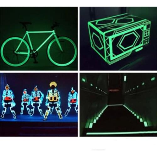 Vehemo 3Colors Luminous Tape Antislip Self-adhesive Glow In The Dark Warning Tape Sticker Decor