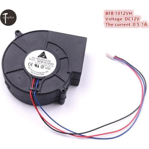 New Black DC 12V 0.5-1A 3 Pin Brushless Turbo Blower Centrifugal Fan BBQ Stove Cooking Cooler Powerful Air Blower Fan 4500RPM