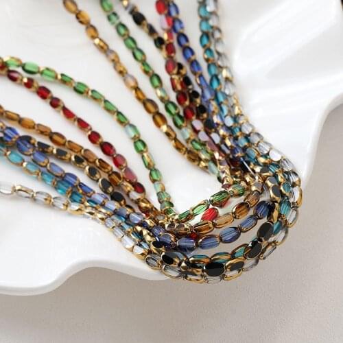 4x6mm Vintage Glass Beads Small Unique Beads Unique Fashion Beads DIY Jewelry Making Bracelets Necklace