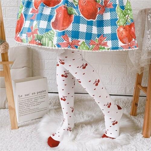 Japanese kawaii girl daily sweet lolita college style stockings cute printing student gothic lolita knee socks loli cosplay