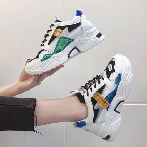 Womens Sneakers Shoes 2019 Fashion Spring and Autumn Fashion Platform Mesh Breathable Casual Shoes Zapatos Dorados Para Mujer