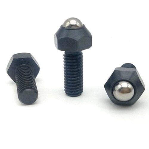 1pcs M16x50/60mm Angle seat Head lock type Hexagon locking bolt Ball types Support Allen bolts Carbon steel black