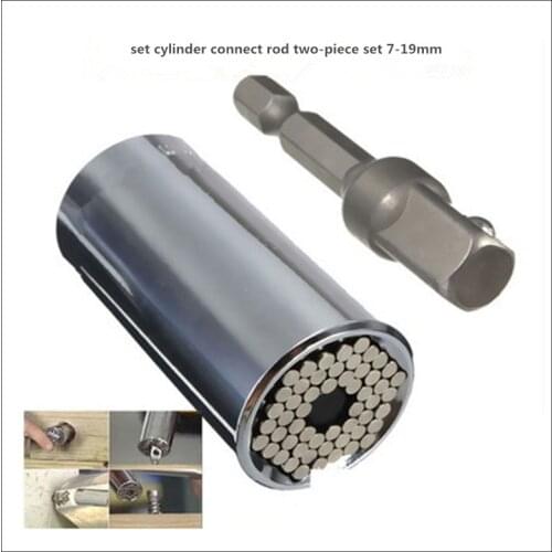 1pcs Torque Wrench Head Set Socket Sleeve 7-19mm Power Drill Ratchet Bushing Spanner