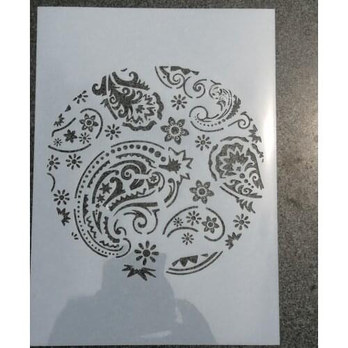 1pc Size A4 DIY Layering Stencils Wall Painting Scrapbook Coloring Embossing Album Decorative Template