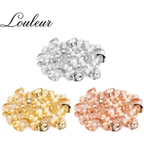 200pcs/lot Stainless Steel Earring Back Plug Earring Settings Base Ear Stud Back Ear Stopper for DIY Jewelry Finding Wholesale
