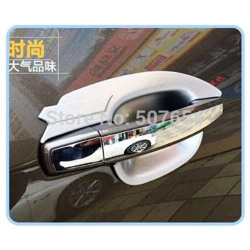 Higher star ABS chrome 4pcs door handle decoration bowl sticker for Cadillac SRX