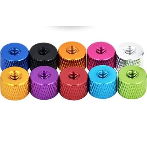 4pcs M4 aluminum alloy colored hand twisted knurled nut ultralight aerial multi-axis unmanned rack Hand screw nuts