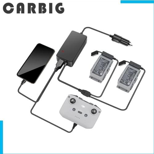 4 in 1 Battery Car Charger for DJI Mavic Air 2S / Air 2 Drone and Remote Controller Mavic Air 2s Charging Accessories