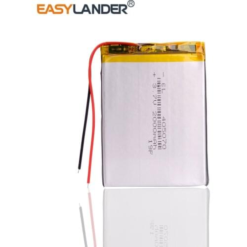 405070 3.7V 2000mAH 385070 405068 PLIB Polymer Lithium Li-Ion Battery For GPS Mp3 Mp4 Mp5 Dvd Bluetooth Model Toy